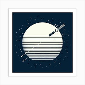 to the moon 1 Art Print