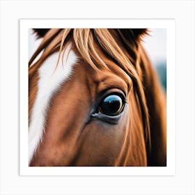 Close Up Of A Horse'S Eye 4 Art Print