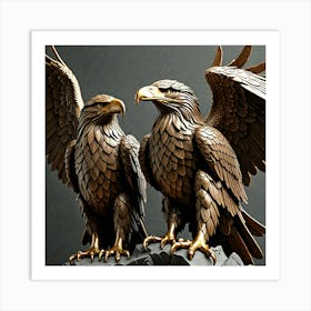 Two Eagles Art Print