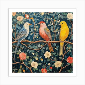 Birds On A Branch Art 13 Art Print