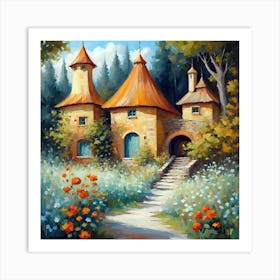 Mysterious entrance to the forest kingdom ​ Art Print