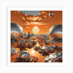 Tin Foil Planet 1c95cec8 7793 4aa0 87eb C62ae959586b Art Print