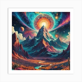 Psychedelic Painting Art Print