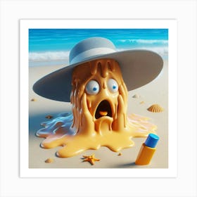 Sand Hat Art Print