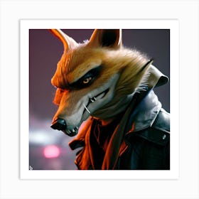 Fox Mask 1 Art Print