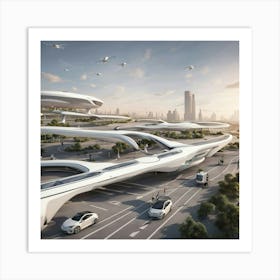 Futuristic City 10 Art Print