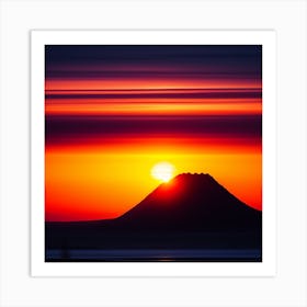 Sunset In Iceland Art Print