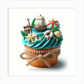 Mermaid Cupcake Art Print