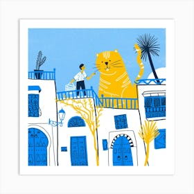 Sidi Bou Said Tunis Art Print