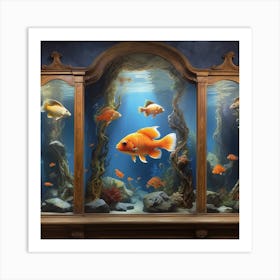 Goldfish Tank Art Print