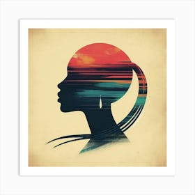 Human silhouette 1 Art Print