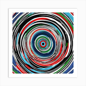 Abstract Of A Spiral Art Print