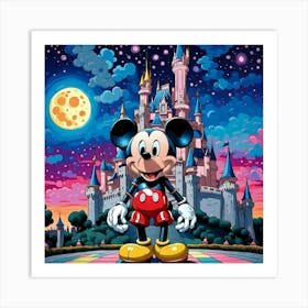 Mickey Mouse Castle 1 Art Print