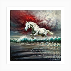 Behold a white Horse Art Print