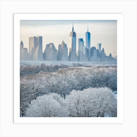 New York City In Winter Art Print