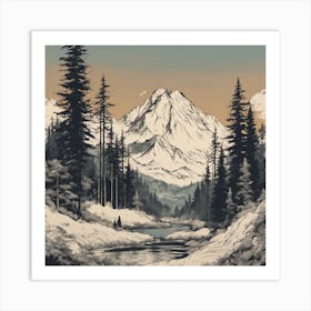 Mountain Landscape Art Print