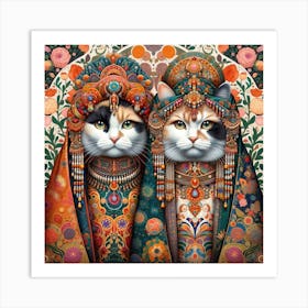 The Majestic Cats 10 Art Print