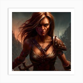 Dwarven Warrior 1 Art Print