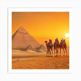 Egypt At Sunset Art Print