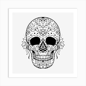 Mandala Skull 02 Art Print