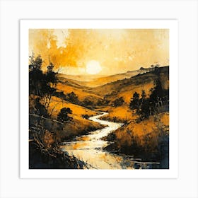 The eternal river Art Print