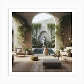 Room With A Pool Art Print