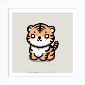 Cute Tiger 3 Art Print