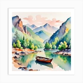 Watercolor Painting 1 Art Print