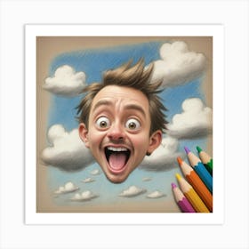 Face Drawing App Art Print