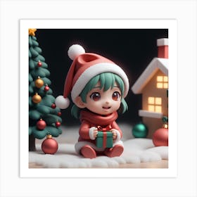 Christmas Santa 1 Art Print