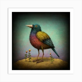 Bird In The Sand Art Print