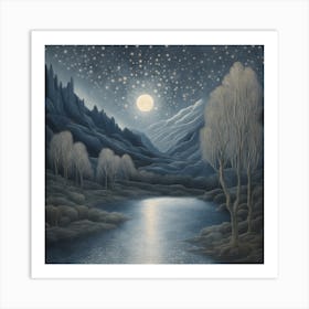 Moon River Art Print