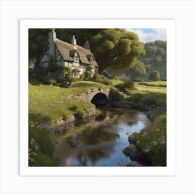 Cottage In The Woods 4 Art Print