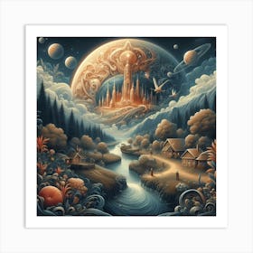 City In The Sky Art Print