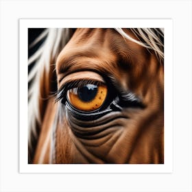 Eye Of A Horse 41 Art Print