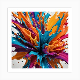 Color Fluid Splash 2695699209 Art Print