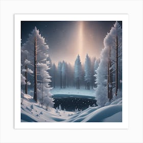 Winter Landscape 21 Art Print