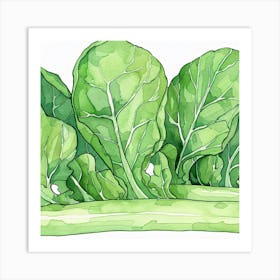 Kale Illustration Art Print