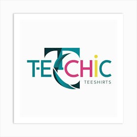 Logo For Tech Chic T Shirts Art Print