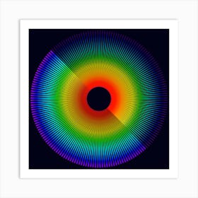 Rainbow Circle 1 Art Print