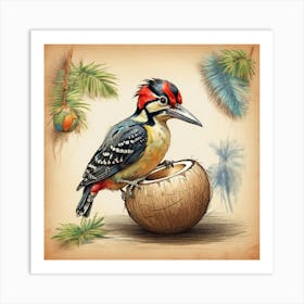 Woodpecker 7 Art Print