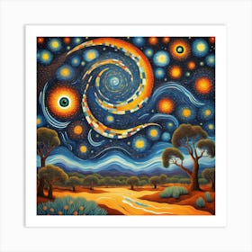 Starry Night Outback Art Print