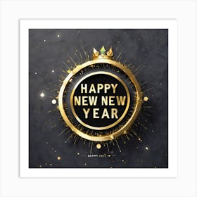 Happy New Year 100 Art Print