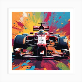F1 Splash 3 Art Print
