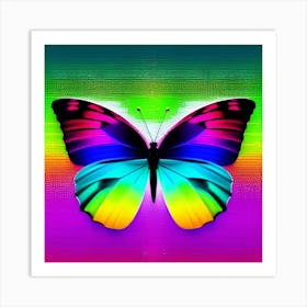 Rainbow Butterfly 7 Art Print