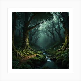 Dark Forest 96 Art Print