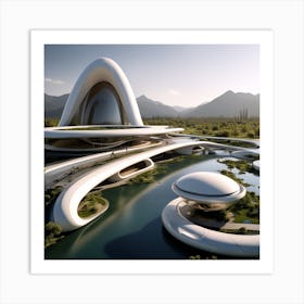 Futuristic Architecture 24 Art Print