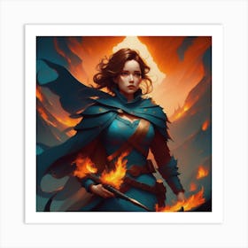 Fiery Passion Art Print