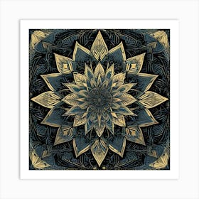 Intricate Geometric Pattern, Tarot Card Art Print