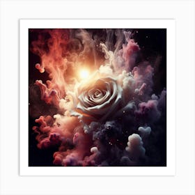 Abstract Rose Art Print